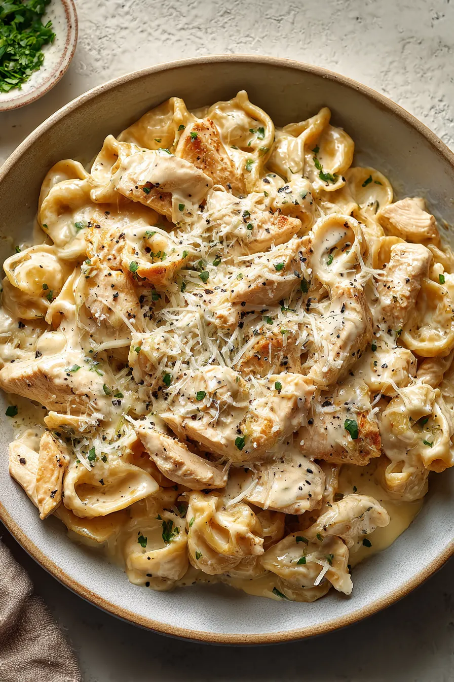 Creamy Garlic Chicken Skillet Pasta