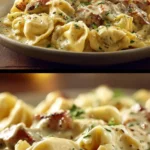Creamy Garlic Steak Tortellini