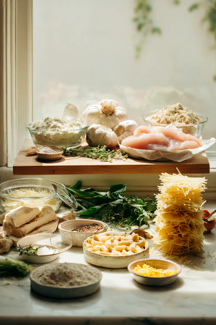 Creamy Ranch Chicken Pasta Bake