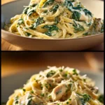 Creamy Spinach Garlic Chicken Pasta