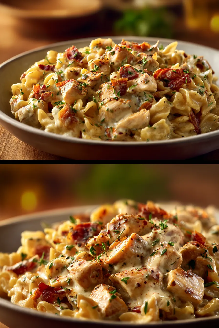 Creamy Tuscan Chicken Pasta Skillet