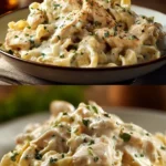 Garlic Butter Chicken Alfredo Skillet