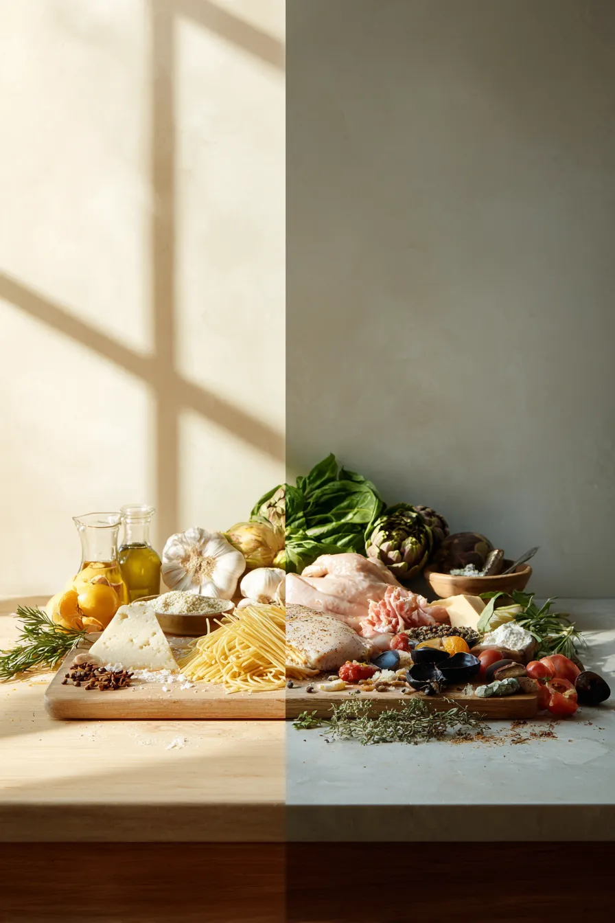 One Pan Creamy Garlic Alfredo Chicken