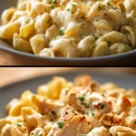 One Pot Creamy Garlic Chicken Pasta