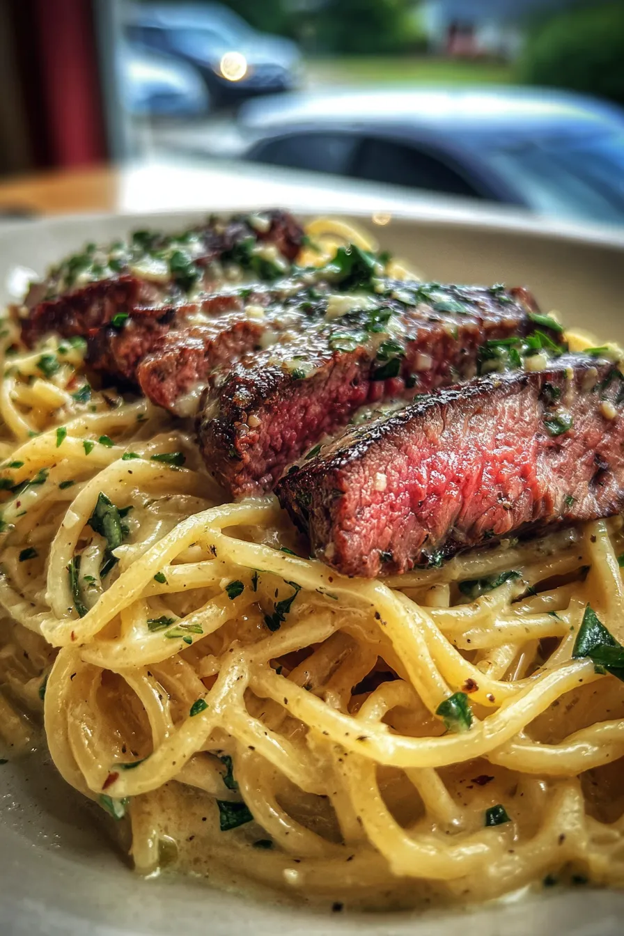 Steakhouse Garlic Butter Pasta Dinner