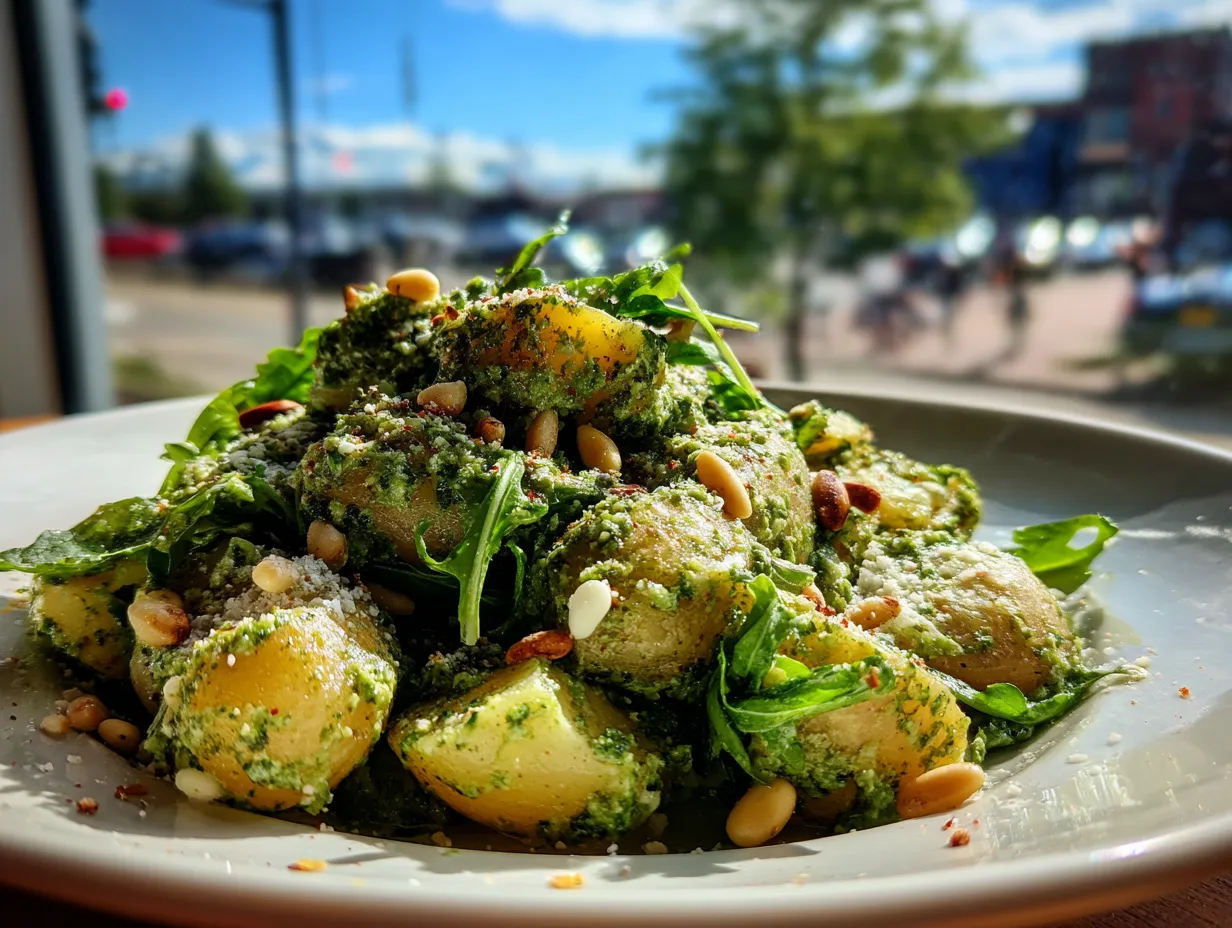 Arugula Pesto Potato Salad Recipe Quick & Easy for Summer