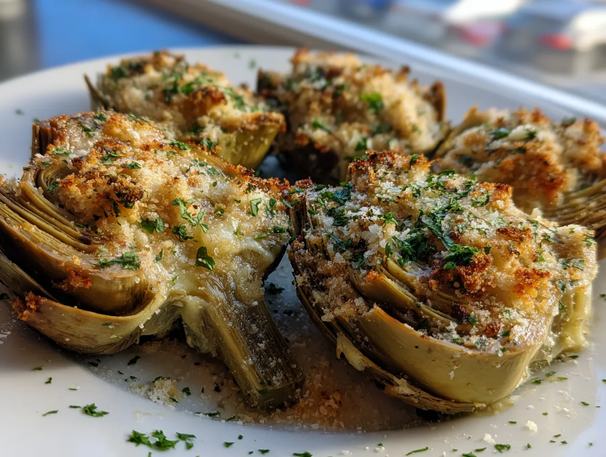 baked stuffed artichokes