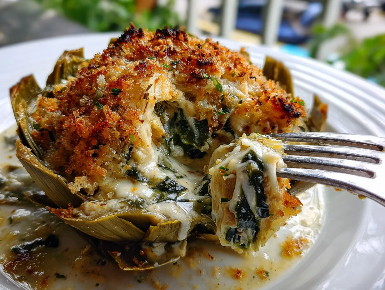 crab stuffed artichokes
