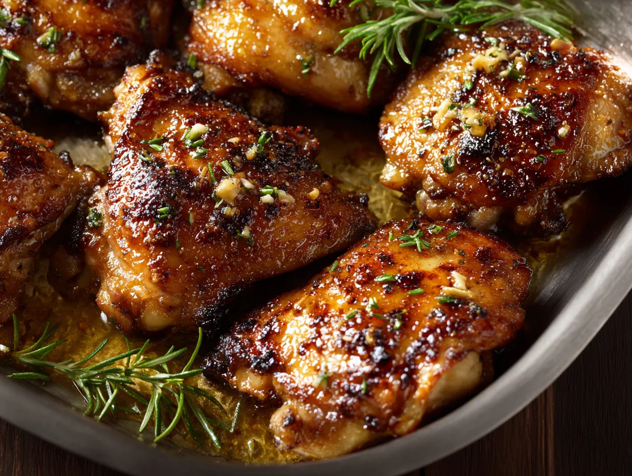 Garlic Brown Sugar Chicken Thighs