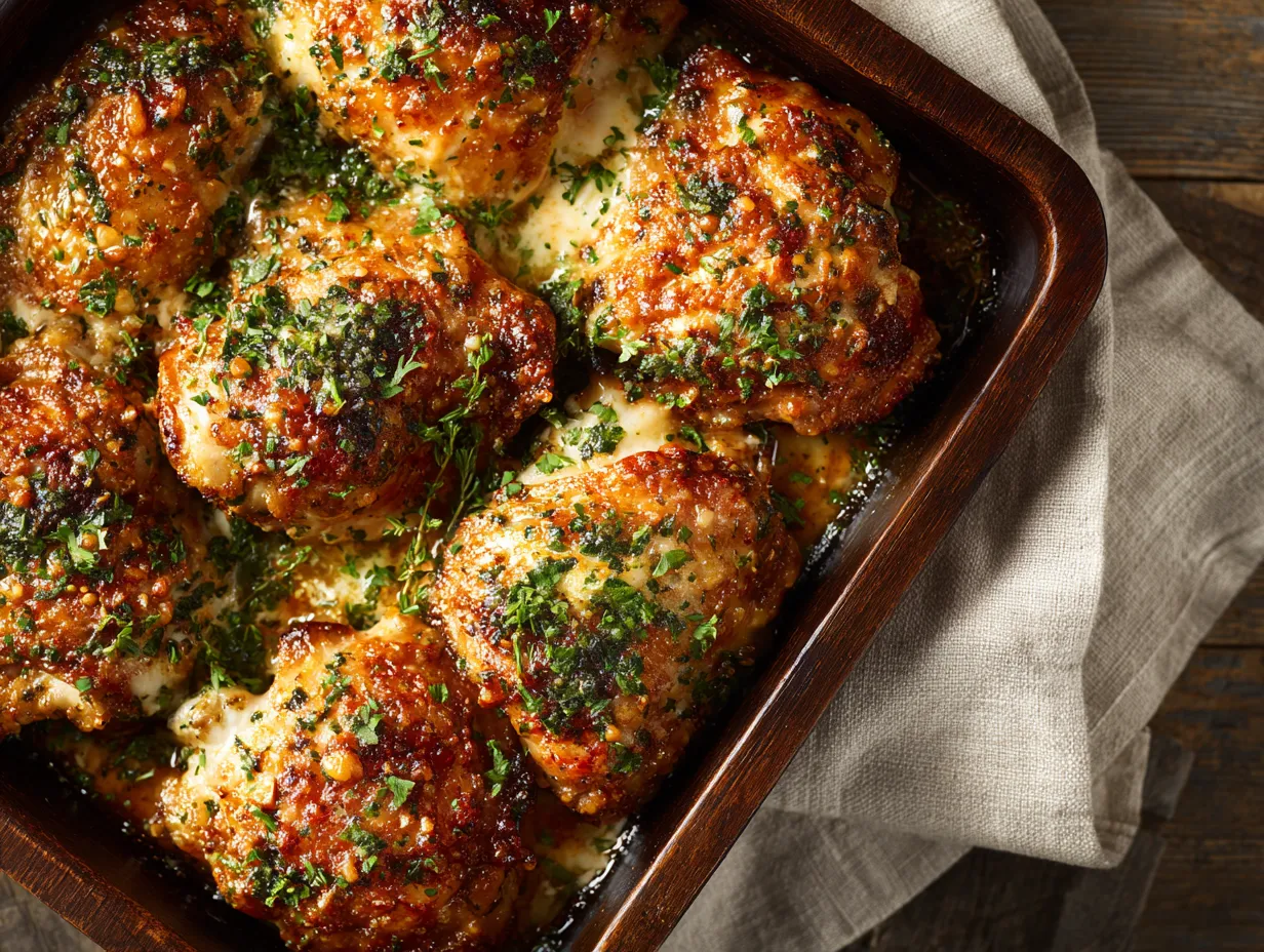 Garlic Parmesan Chicken Thighs