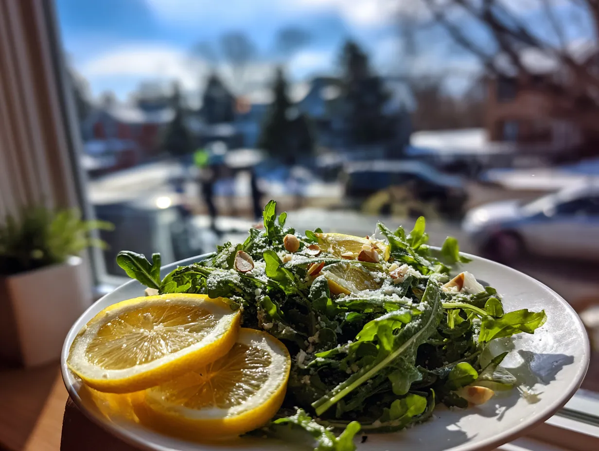 lemon arugula salad