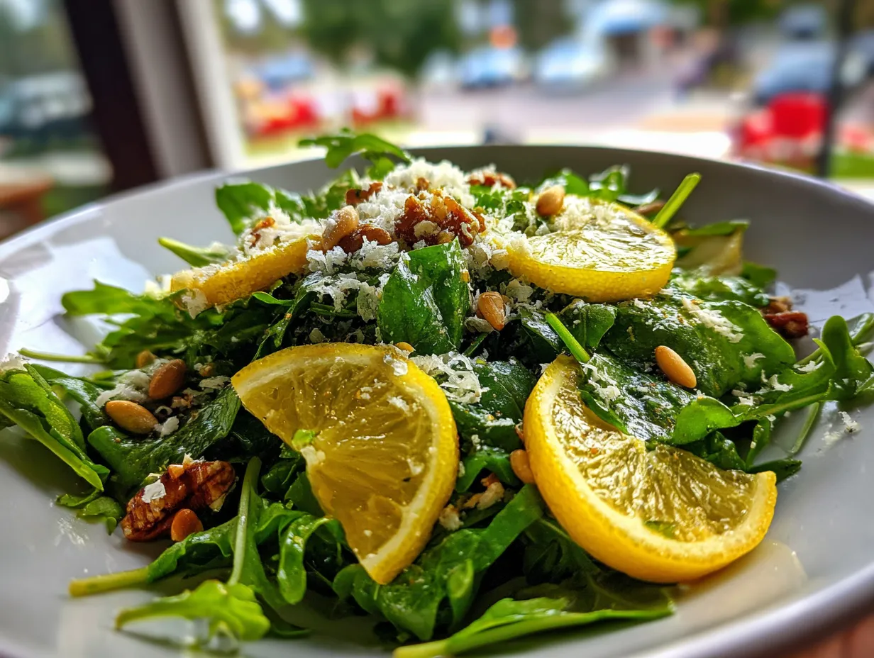 lemon arugula salad