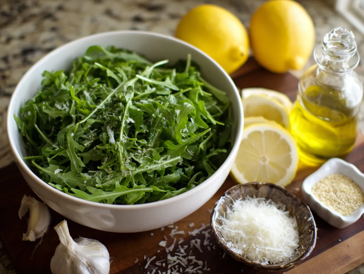 lemon arugula salad