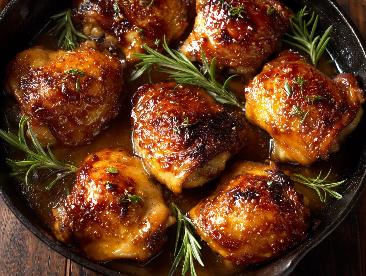 Maple Glazed Chicken Thighs