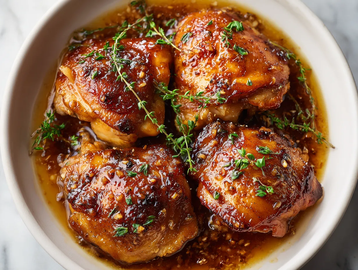 Maple Glazed Chicken Thighs
