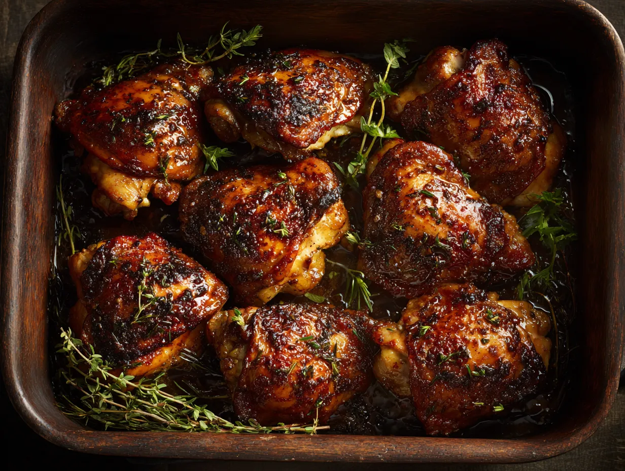 Soy Glazed Chicken Thighs