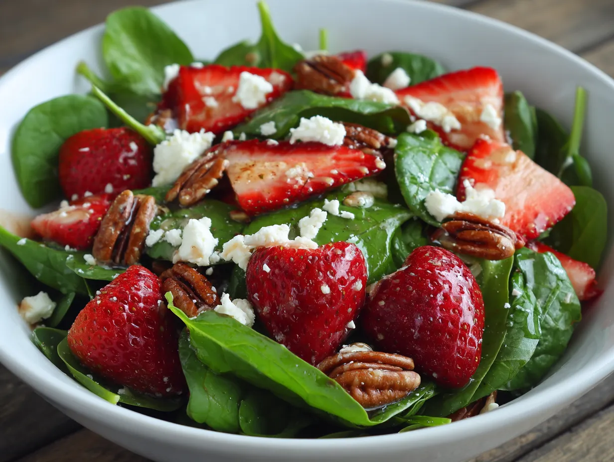 strawberry spinach salad