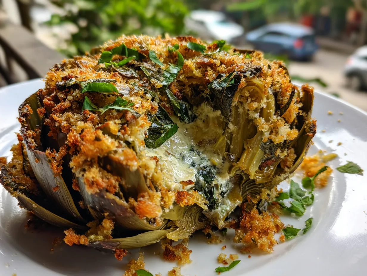 stuffed artichokes italian bread crumbs