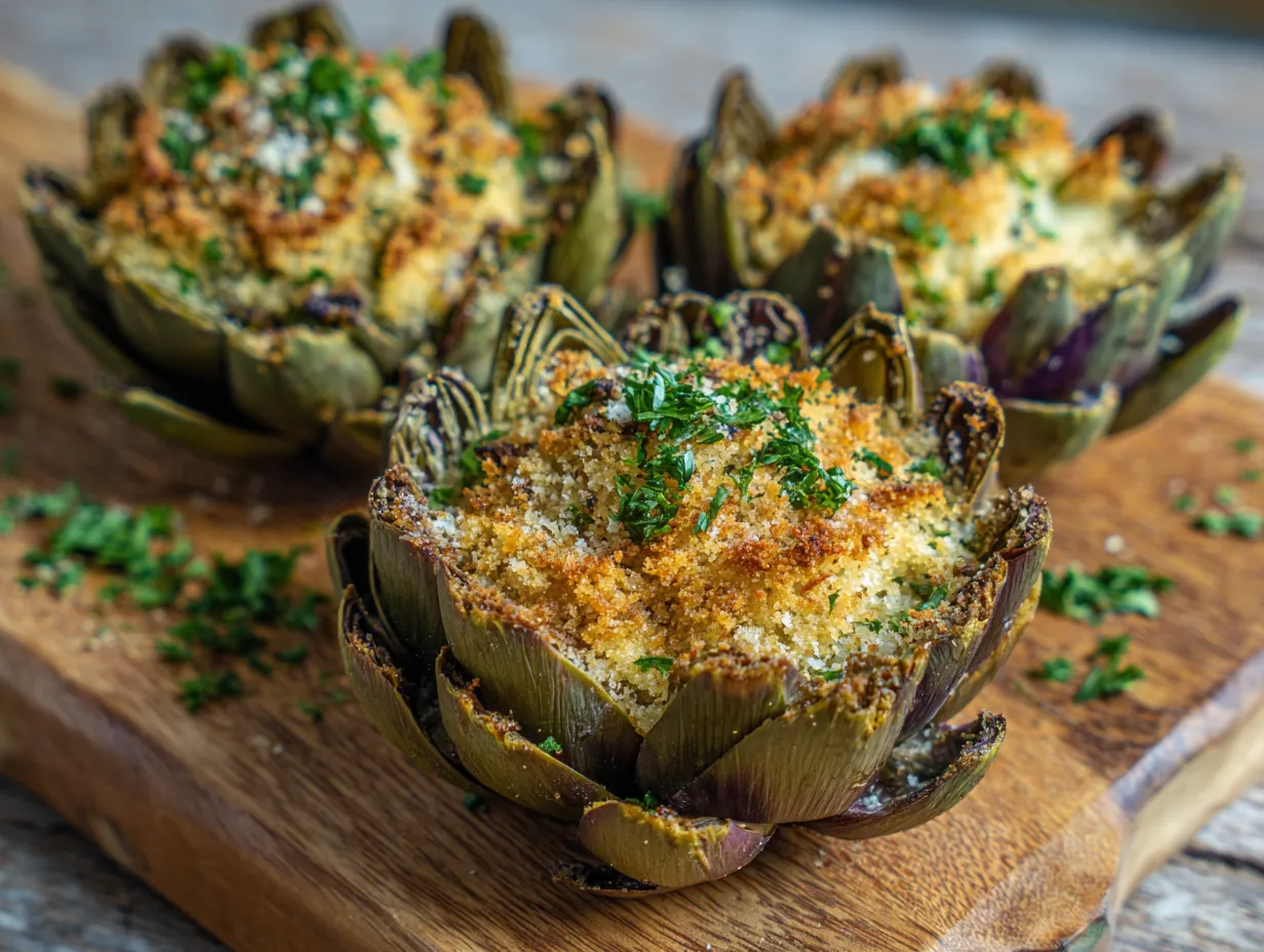 stuffed artichokes italian bread crumbs
