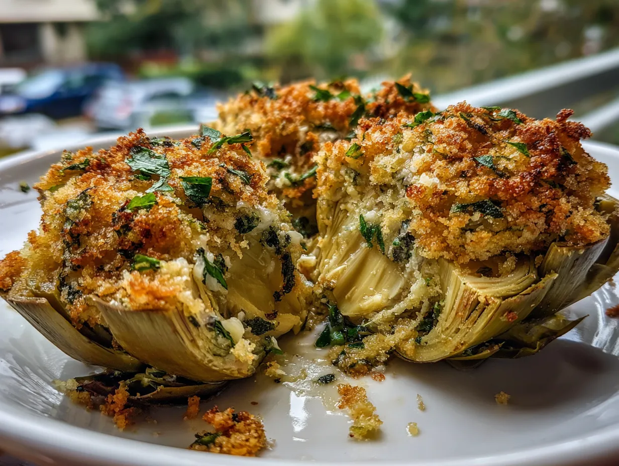 stuffed artichokes italian bread crumbs