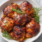 Sweet and Spicy Glazed Chicken Thighs