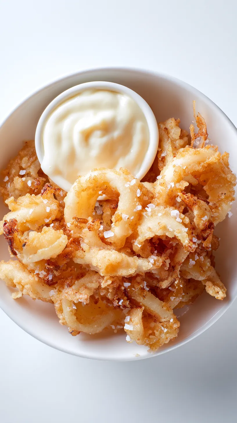 fried calamaries with mayo