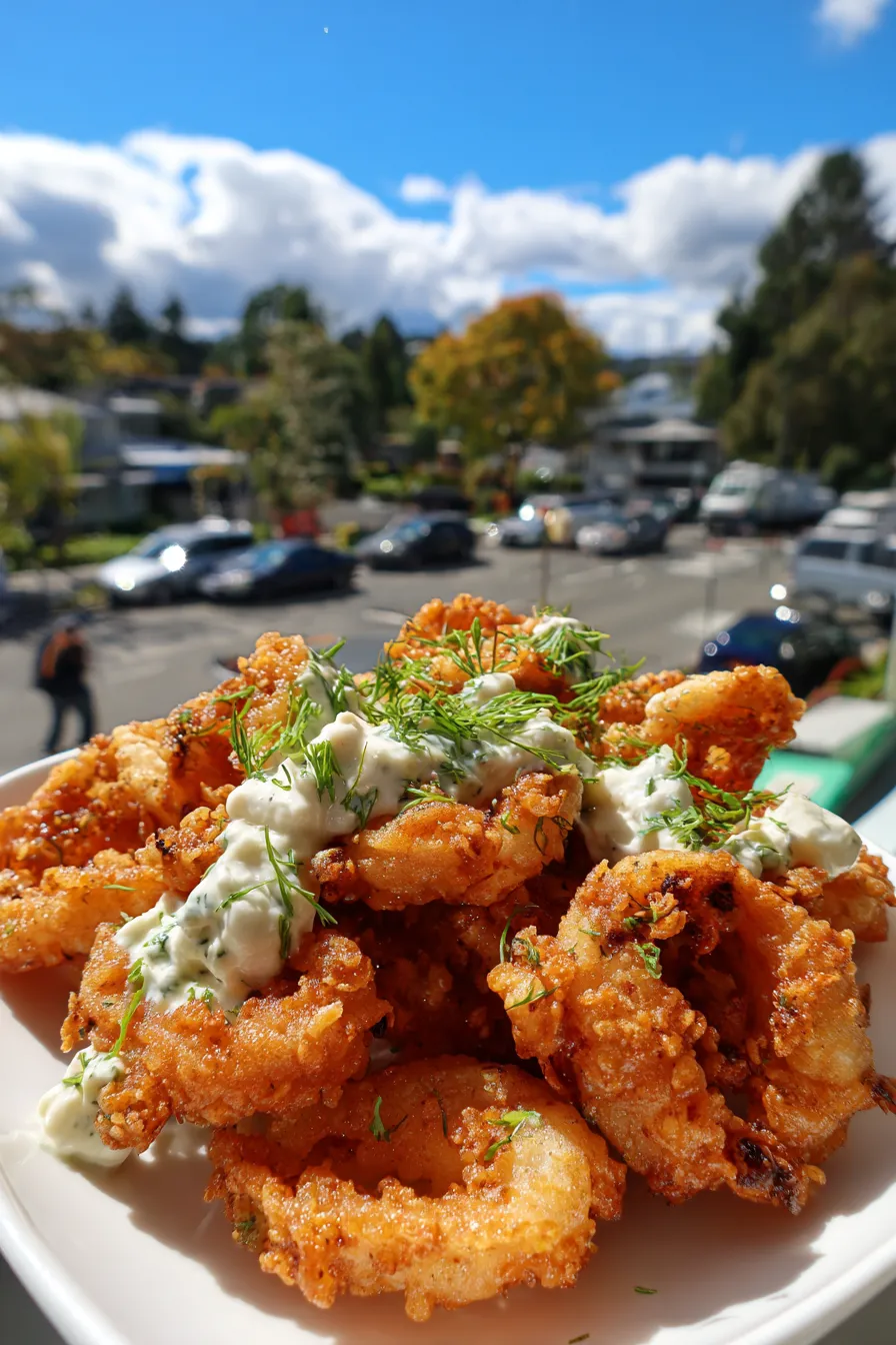 fried calamaries with mayo