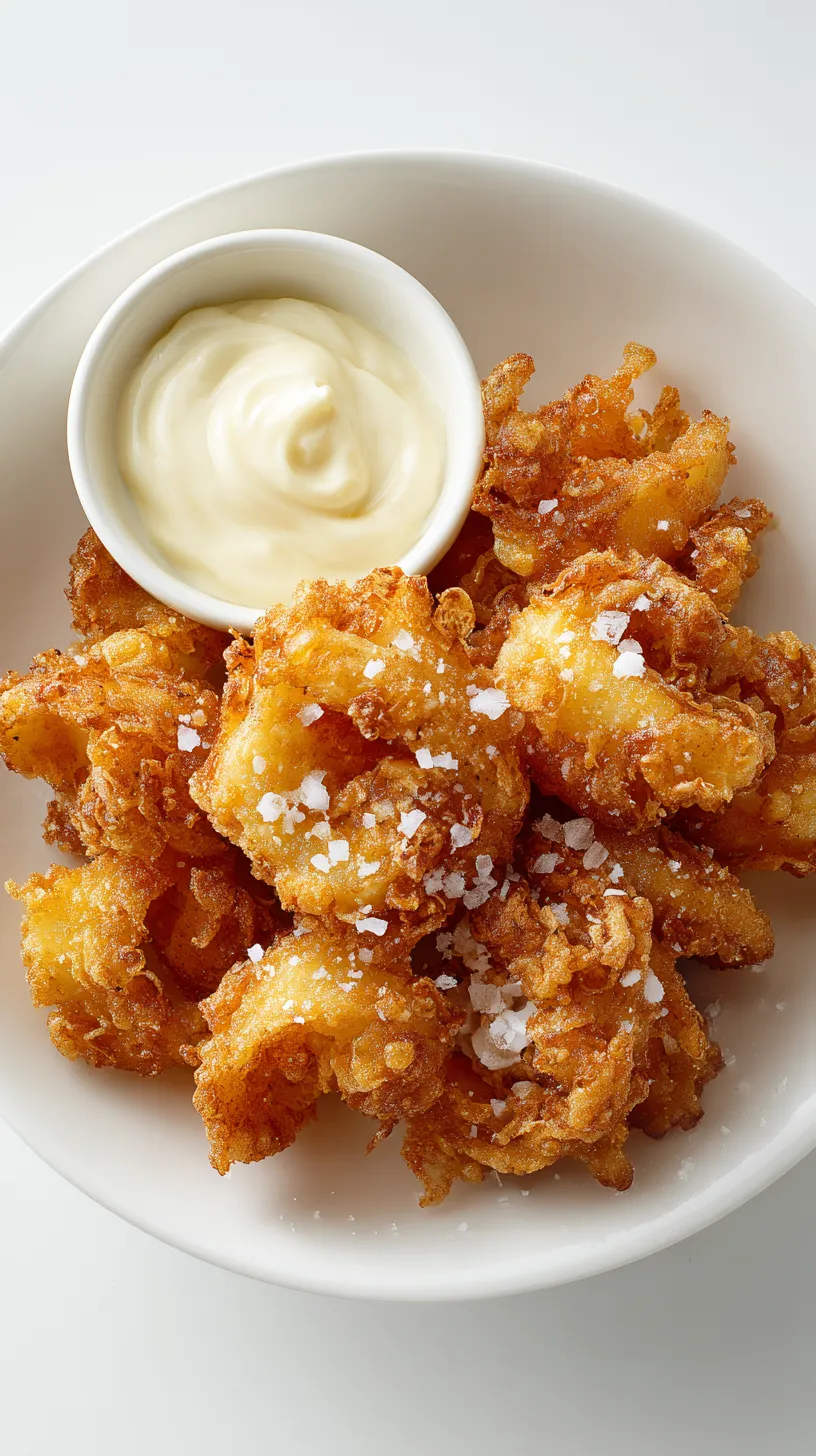 fried calamaries with mayo