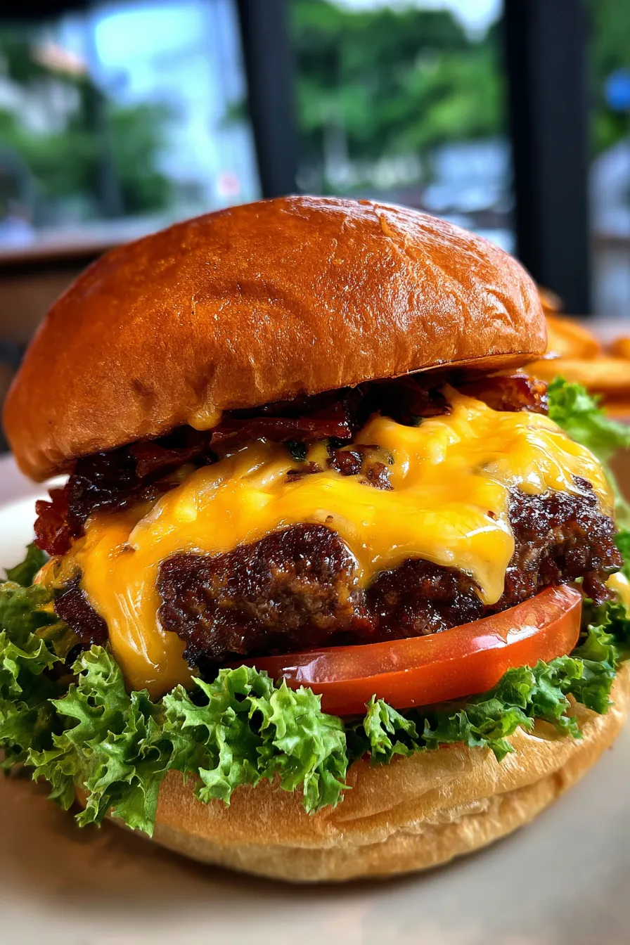 Cheese Burger Recipe for Gut Health with Homemade Sauerkraut
